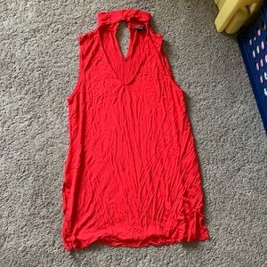 Dressy red top